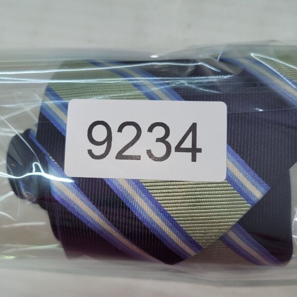 Brooks‎ Brothers 346 Tie Mens Necktie Blue Green Stripe Silk Made In USA Preppy - Picture 7 of 7